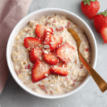 3-Minute High Protein Strawberry Vanilla Oats