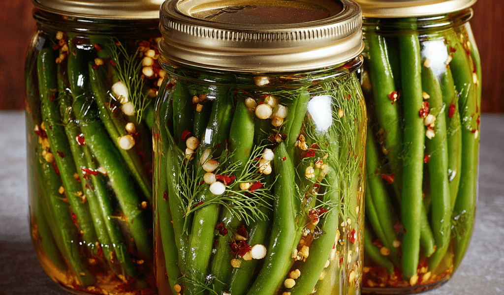 Spicy Pickled Green Beans