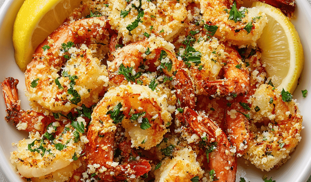 Garlic Parmesan Roasted Shrimp