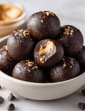 No-Bake Cottage Cheese Brownie Batter Bites