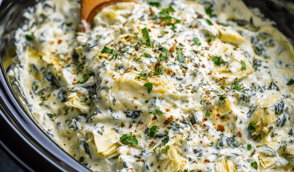 Crockpot Spinach Artichoke Dip