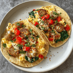 Low-Carb Turkey Sausage Egg Tacos