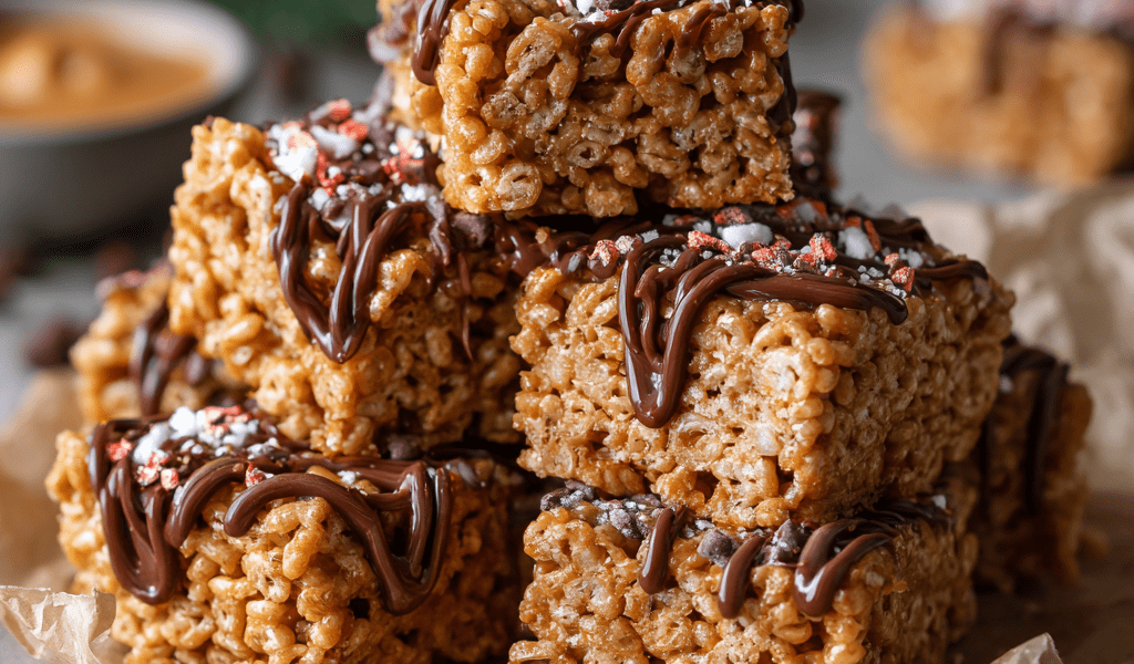 Gingerbread Rice Krispie Treats