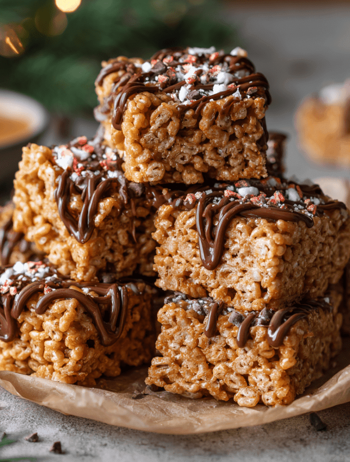 Gingerbread Rice Krispie Treats