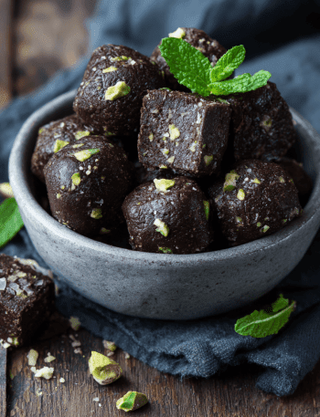 Fudgy Mint Chocolate Bites