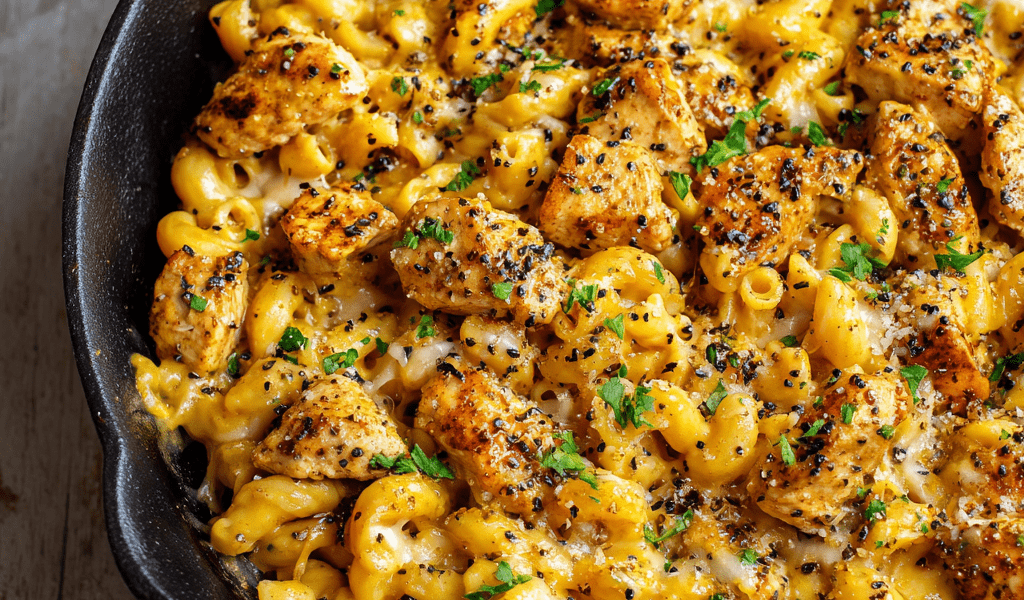 Honey Pepper Chicken Mac and Cheese