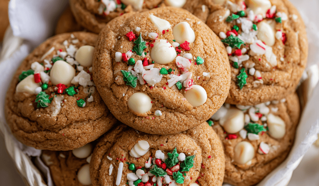 Chewy Maple Cinnamon Cookies with White Chocolate