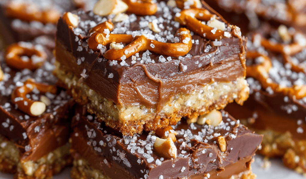 Pretzel Nutella Bars