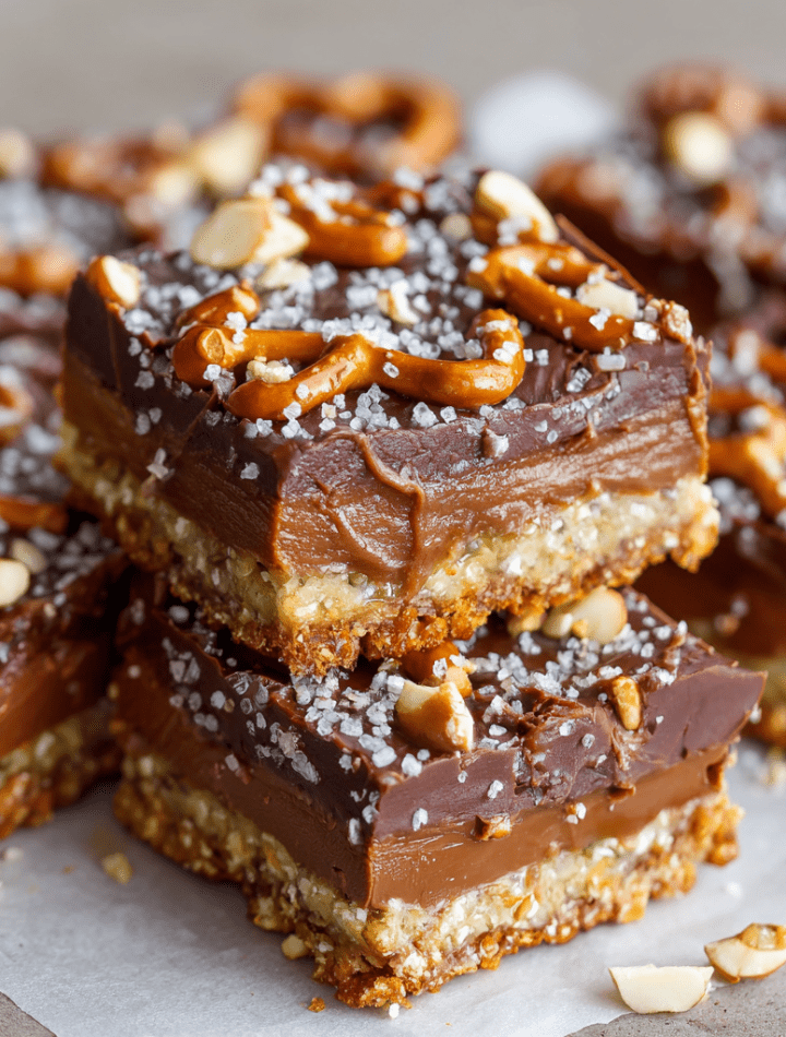Pretzel Nutella Bars