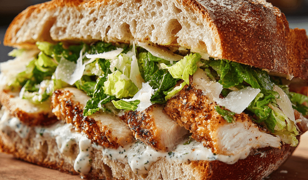 Crispy Chicken Caesar Sandwich
