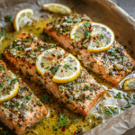 Lemon Garlic Baked Salmon