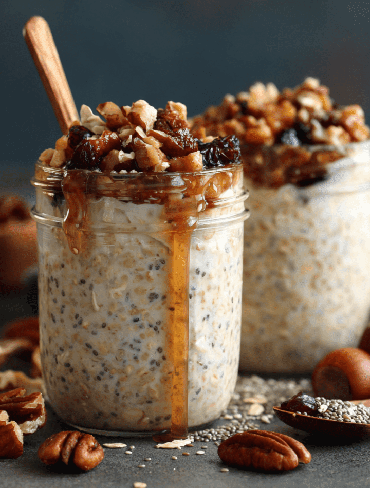 Creamy Chestnut Overnight Oats