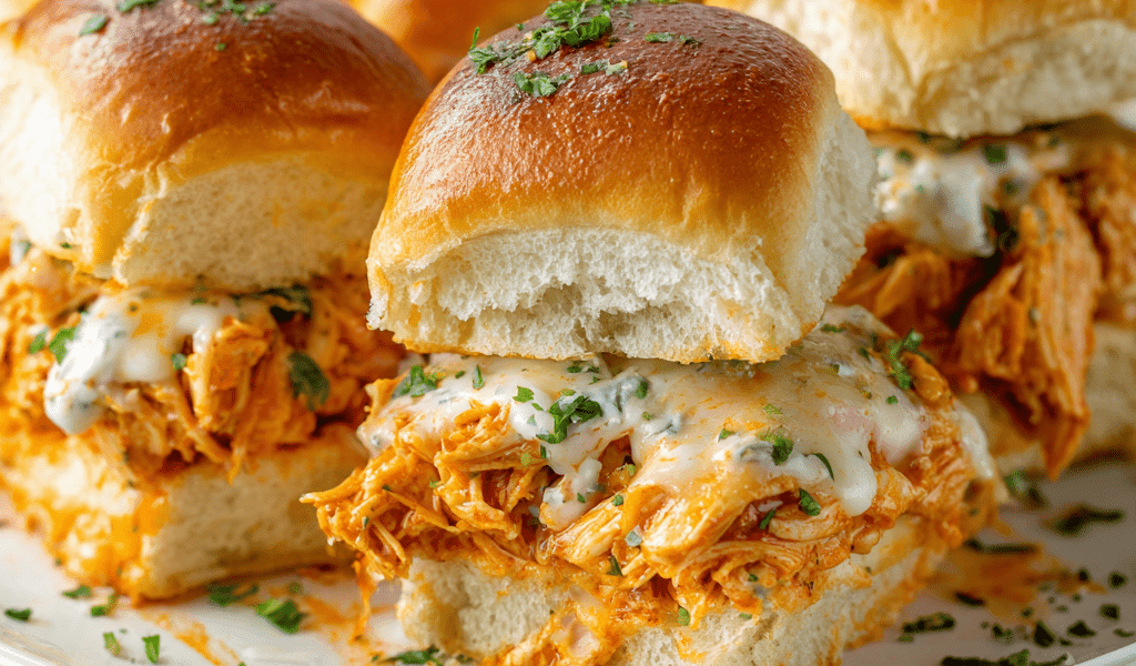 Spicy Buffalo Chicken Sliders