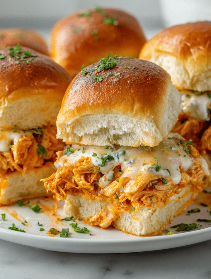 Spicy Buffalo Chicken Sliders