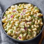Creamy Dill Pickle Macaroni Salad