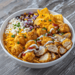 High-Protein Chicken Taco Bowl with Cottage Cheese