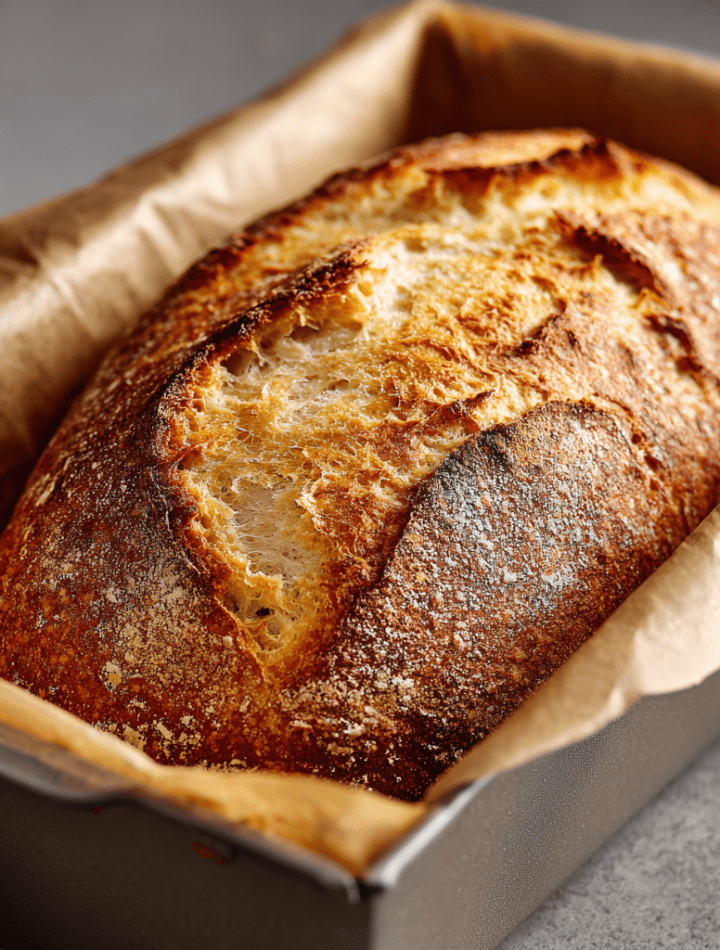 Easy Sourdough Loaf Pan Bread