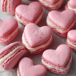 Heart-Shaped Vanilla Macarons with Buttercream