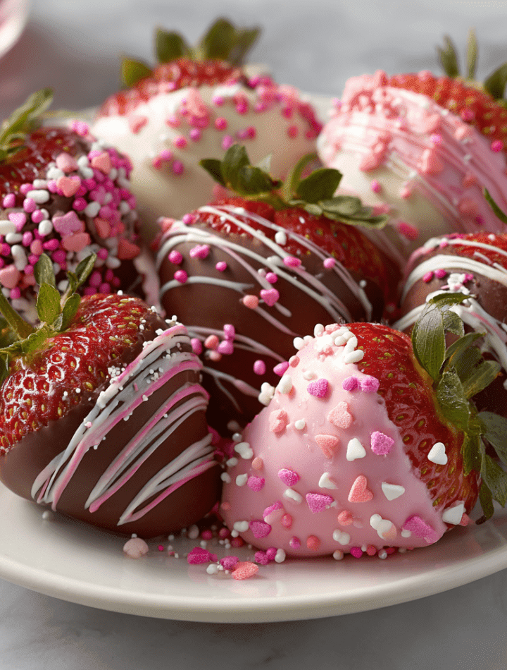 Valentine’s Chocolate-Covered Strawberries