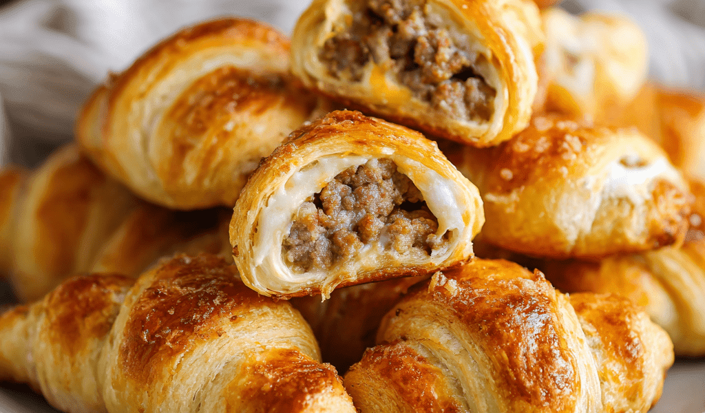 Sausage Cream Cheese Crescent Rolls