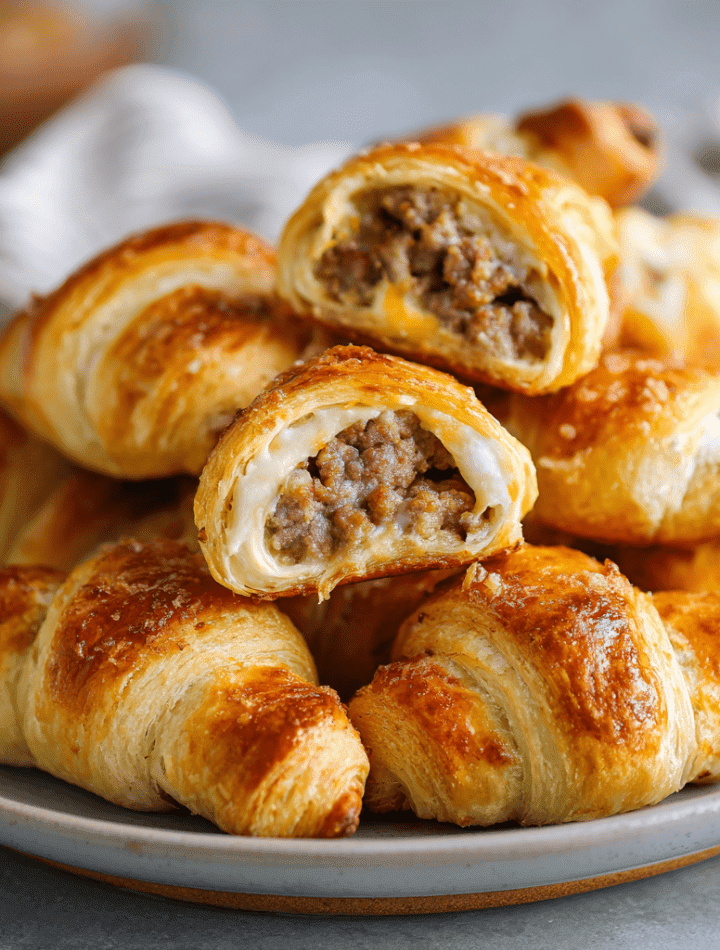 Sausage Cream Cheese Crescent Rolls