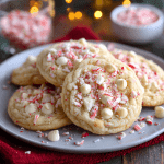 White Chocolate Candy Cane Cookies