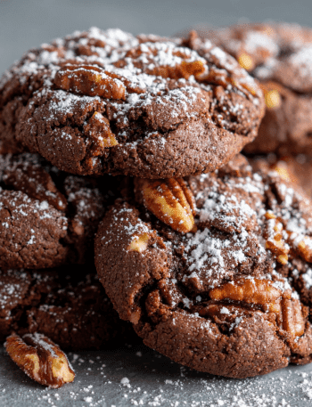 Chocolate Fudge Pecan Cookies