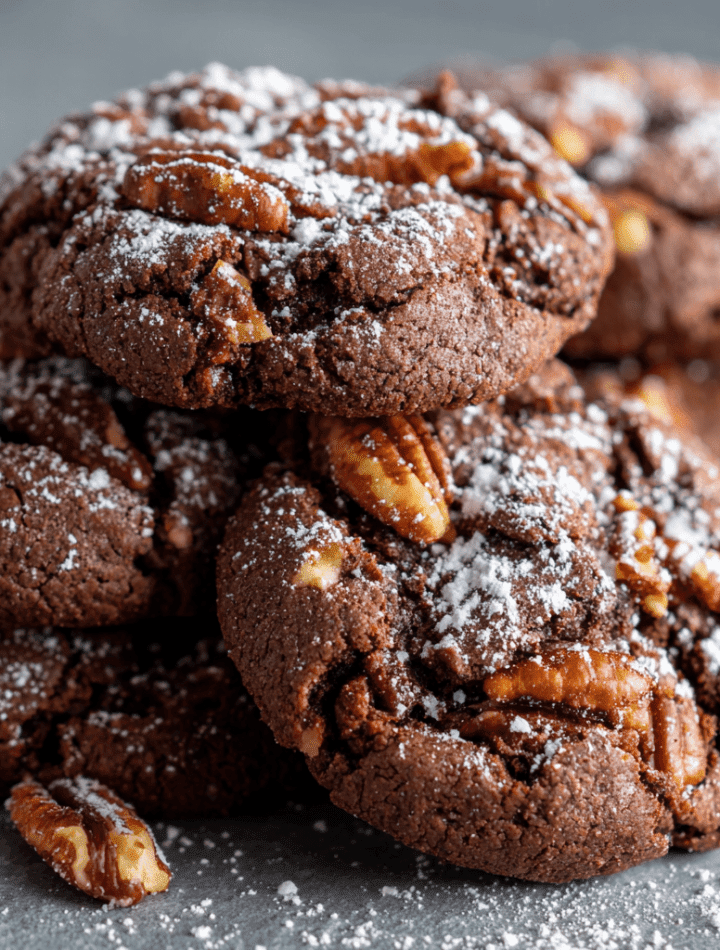 Chocolate Fudge Pecan Cookies