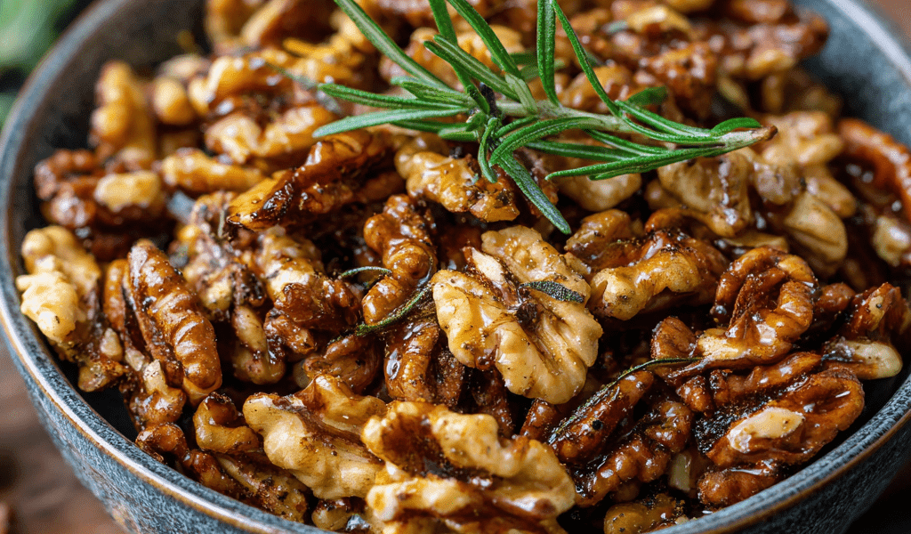 Savory Rosemary Spiced Walnuts