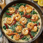 Creamy Tuscan Shrimp with Garlic