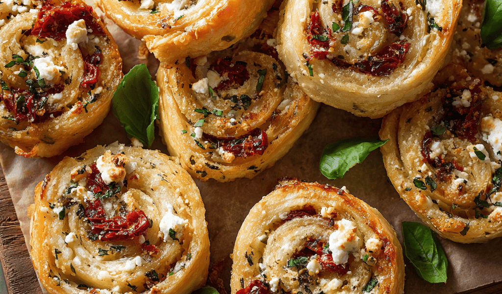 Tomato Feta Pinwheels