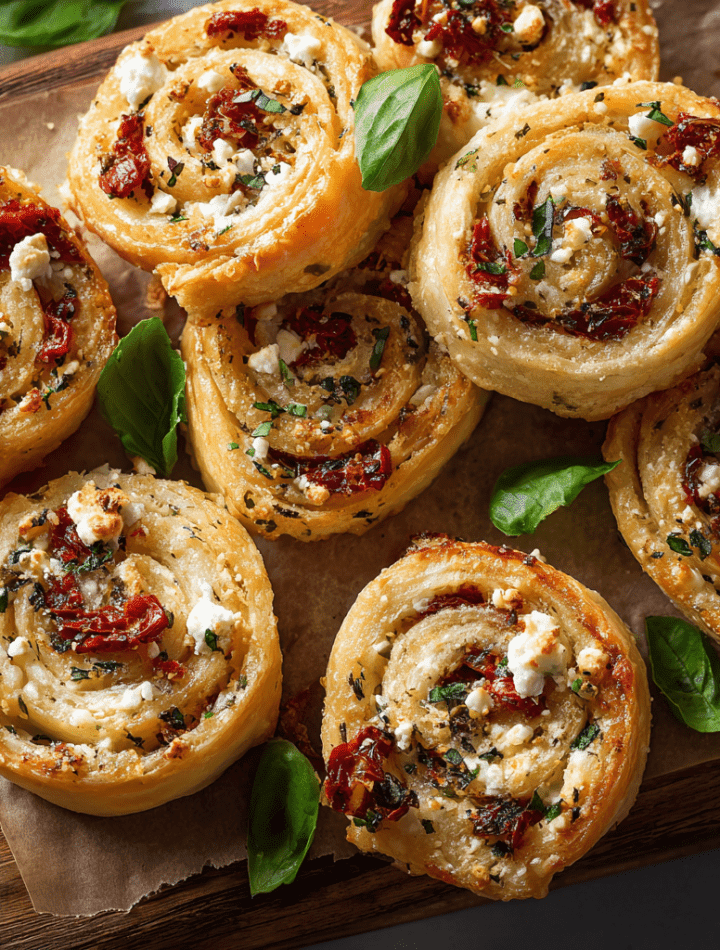Tomato Feta Pinwheels