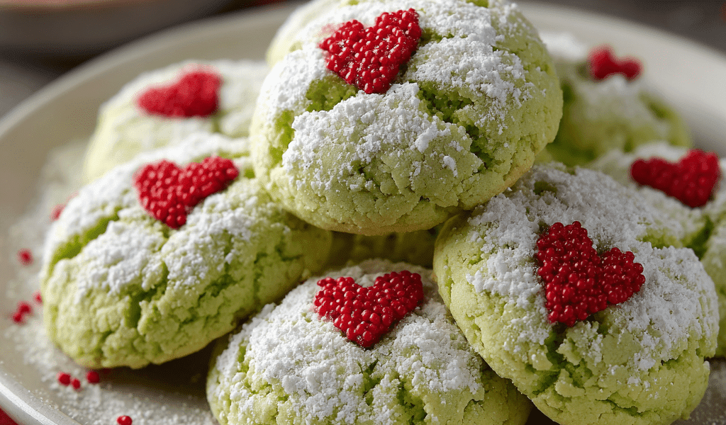 Grinch Cake Mix Cookies