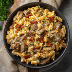 CHEESY CAJUN STEAK ALFREDO