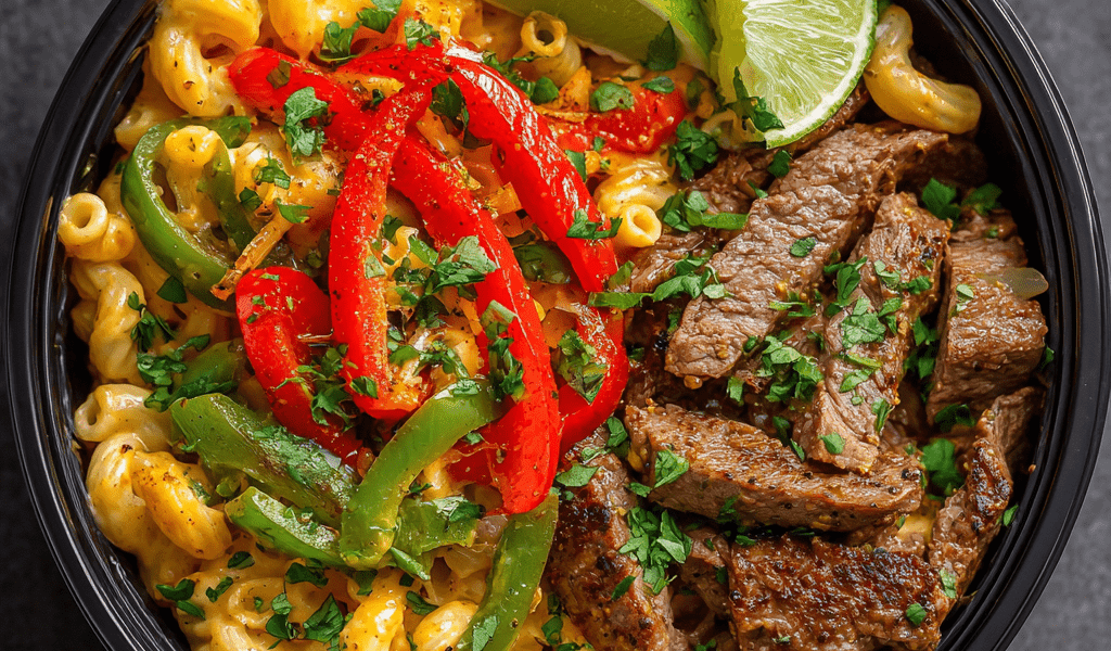 FAJITA STEAK MAC & CHEESE