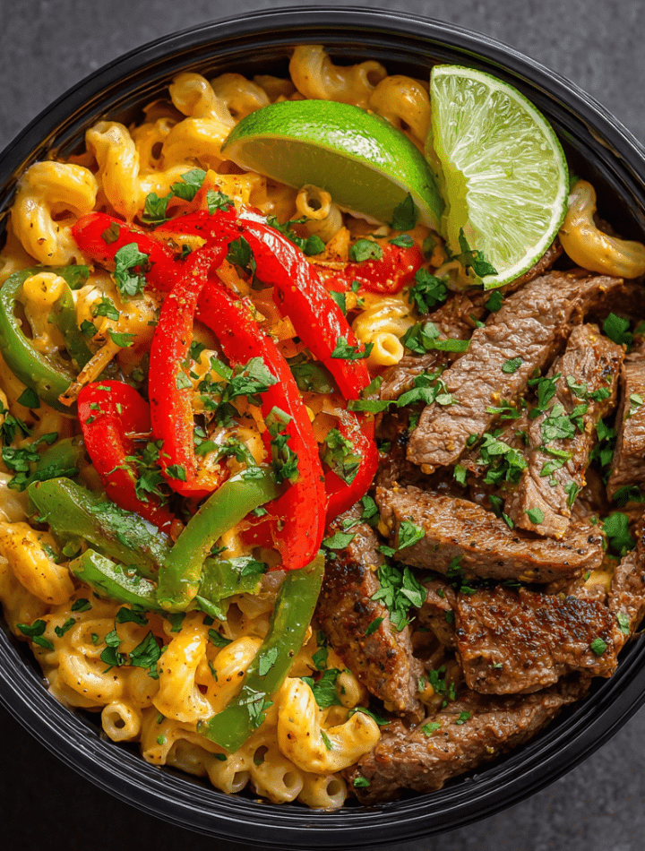 FAJITA STEAK MAC & CHEESE