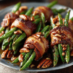 Maple Pecan Green Bean Bundles