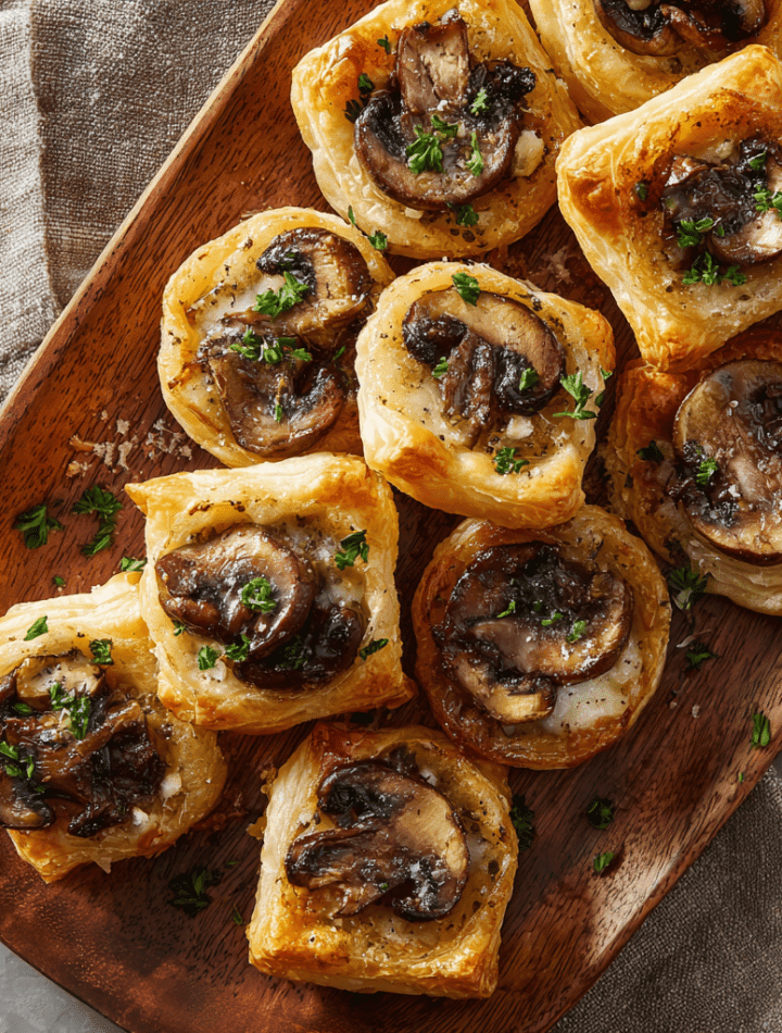 Mushroom & Gruyère Puff Pastry Bites