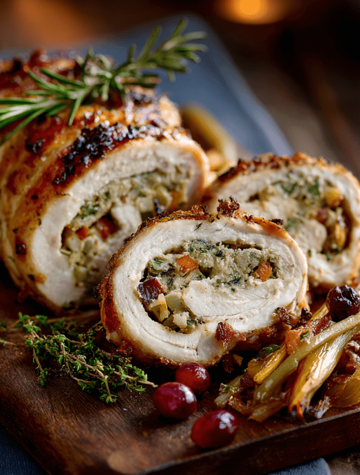 Herb-Stuffed Turkey Roulade