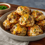 Cheesy Beef & Rotel Biscuit Bites (Low-Carb Twist)