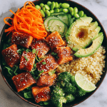 Honey Garlic Salmon Bites Bowl