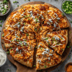 Loaded Buffalo Chicken Pizza