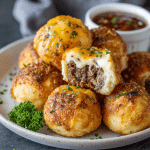 Garlic Parmesan Cheeseburger Bombs