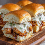 Chicken Parmesan Sliders on Hawaiian Rolls