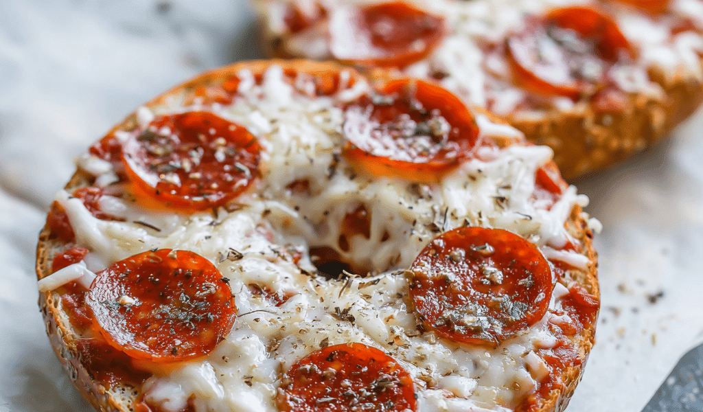 High-Protein Pizza Bagels