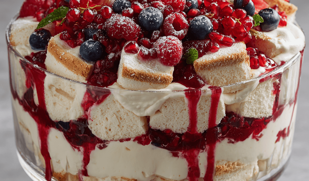 Festive Pavlova Berry Trifle