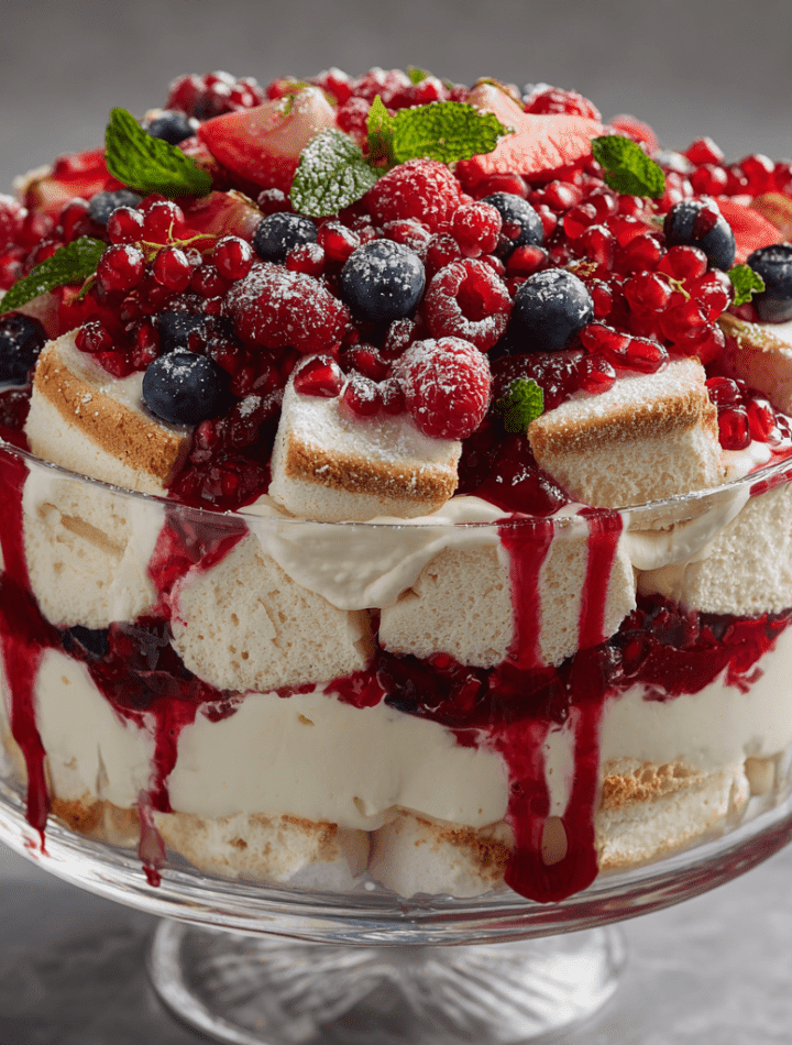 Festive Pavlova Berry Trifle