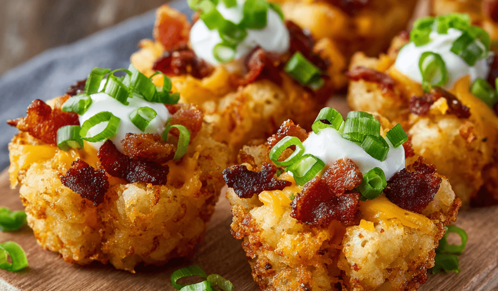 Tater Tot Appetizer Cups