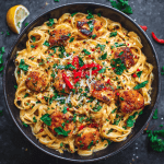 Sweet & Spicy Garlic Chicken Pasta Bowl
