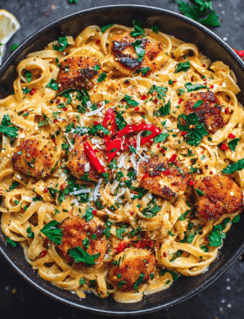Sweet & Spicy Garlic Chicken Pasta Bowl